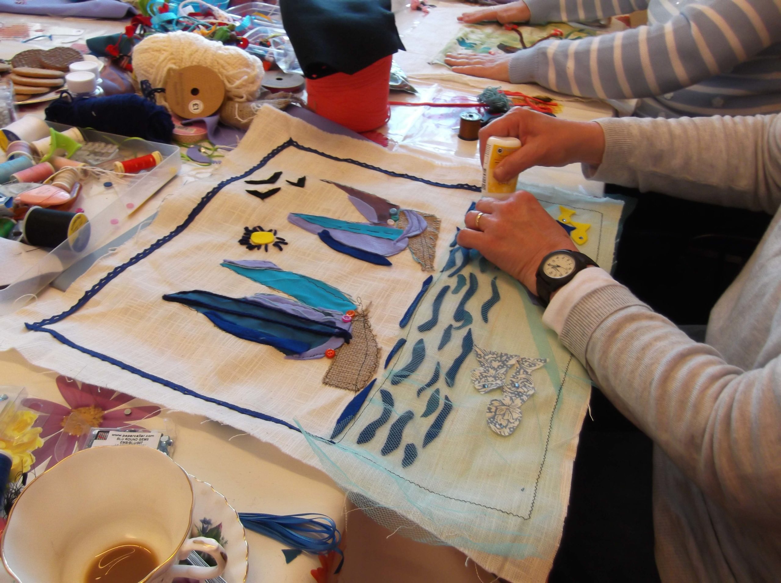 creative textiles workshop sailing boats