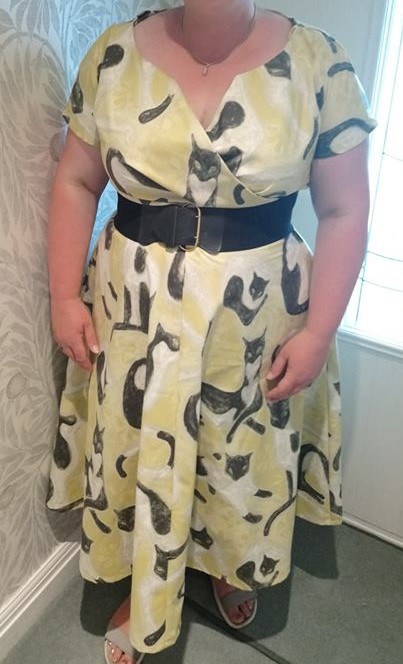 1950' vintage style cat dress